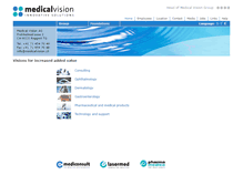 Tablet Screenshot of medicalvision.ch